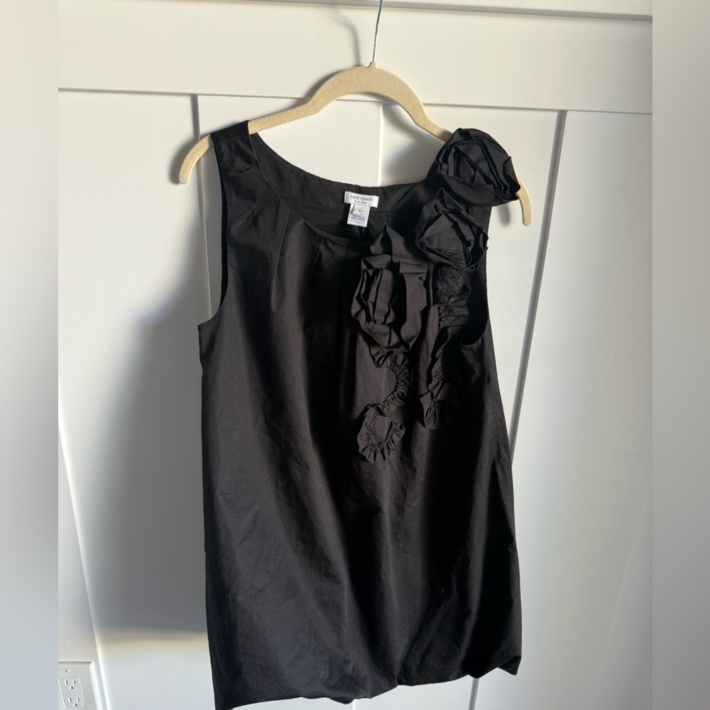 Original Kate Spade Bubble Hem Rosette Tank